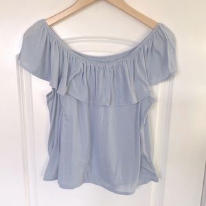 H&M Ruffle Off Shoulder Top (M)